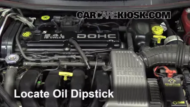 1996 Dodge Stratus ES 2.4L 4 Cyl. Huile Vérifier le niveau de l'huile